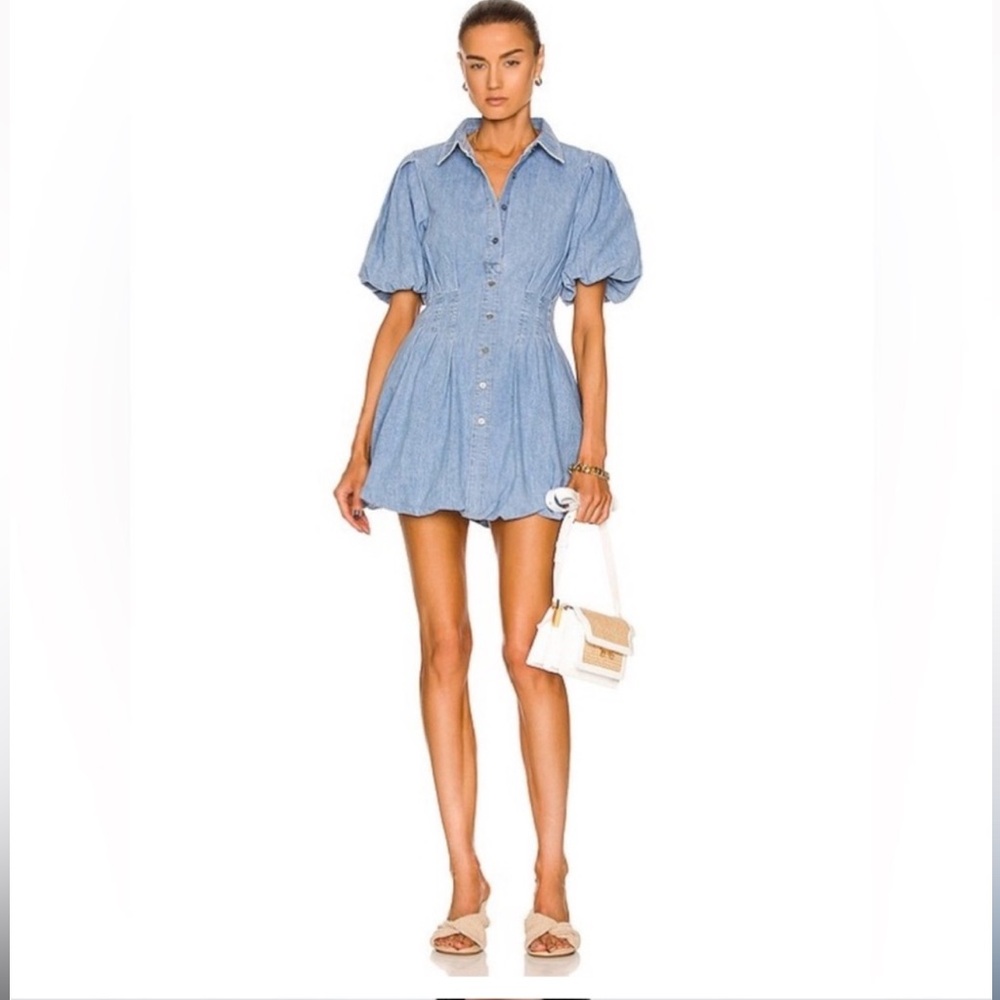 Jonathan Simkhai Denim Bubble Dress